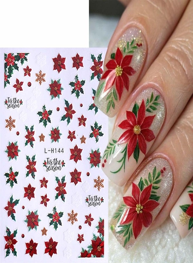 SWEET TREND Christmas Nail Art Stickers Set – 8pcs Cute Santa Reindeer Snowman Penguin Christmas Tree Nail Decals with Tweezers - Holiday Nail Decorations for DIY Manicure - Xmas Gift for Women - Image 2